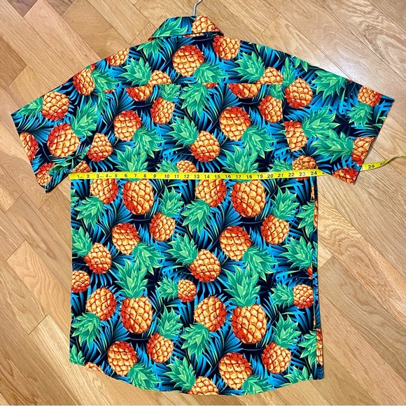 DIXXON Pineapple Express Short Sleeve Button Front Shirt size Large - Picture 5 of 6